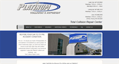 Desktop Screenshot of platinumcollision.com
